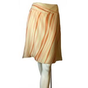 NEW GENNY women's geometric silk skirt in geometric